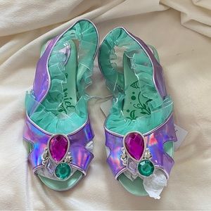 NWT Disney Ariel Slippers Sz 2/3